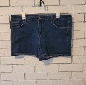 Jessica Simpson Denim Shorts - Women's Size 16/33 - Dark Wash Jean Shorts
